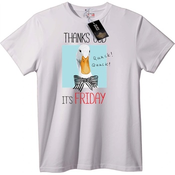 NOONEBRAND Тениска Патешки петък - 2XL, White
