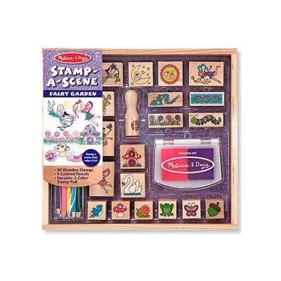 Melissa & Doug Комплект детски дървени печати - градината на феите, 12424 Melissa and Doug, 000772124249