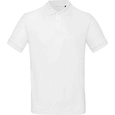 B&C Inspire Polo men pánske piqué polo tričko biele