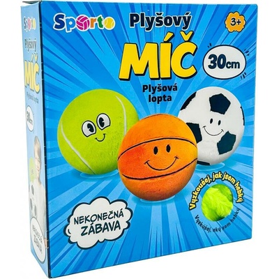 Mac Toys SPORTO Plyšový míč 30 cm – Hledejceny.cz