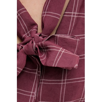 ANSWEAR Риза Answear. LAB дамска в бордо със стандартна кройка (93213.iak)