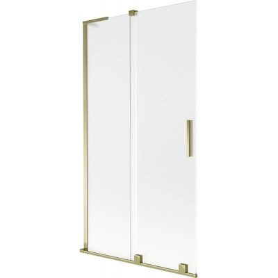 Mexen Velar L преграда за вана 2-крилна плъзгаща се 100 x 150 cm, матирано, златно - 896-100-003-31-50 (896-100-003-31-50)