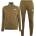 PUMA Мъжки анцуг Puma Clean Fleece Tracksuit Mens - Olive/White