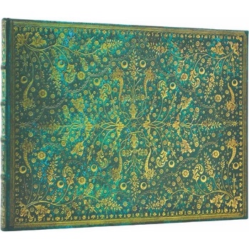 Paperblanks Книга за гости Emerald Flower, широки редове, 22 (1570181561)