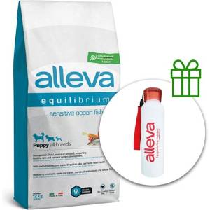Alleva SP EQUILIBRIUM кучешка чувствителна океанска риба за кученца всички породи 12 кг + термобутилка безплатно
