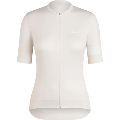 Rapha Дамска фланелка с къс ръкав за колоездене Rapha Women's Core Jersey Cycling jersey - Off / White / White - размер XL (156-2650-1215)