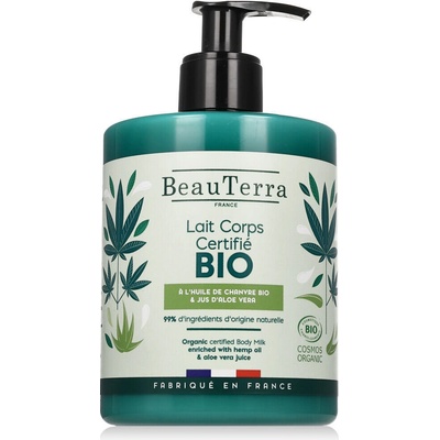 Beauterra Organic Bio Hemp and Aloe Vera Body Milk 500 ml