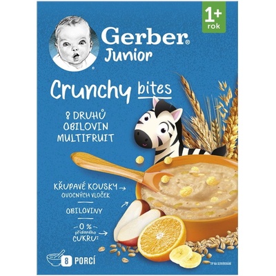 Gerber Junior nemléčná kaše ovocná s křupavými kousky 200 g