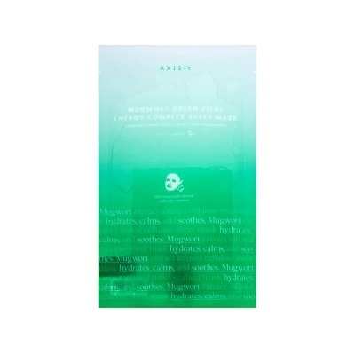 Axis-Y Green Vital платнена маска Energy Complex Sheet Mask 27 ml