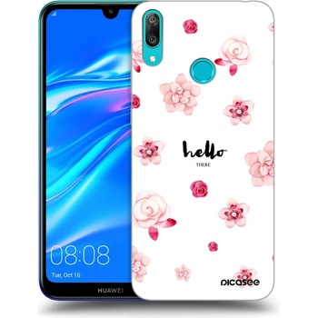 Púzdro Picasee silikónové Huawei Y7 2019 - Hello there čiré
