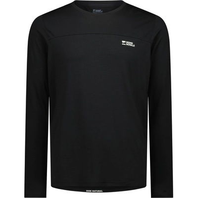 Mons Royale Мъжка фланелка с дълъг ръкав за колоездене Mons Royale Diversion Merino Bike Jersey L/S Cycling jersey - Black (056-3547-0113)