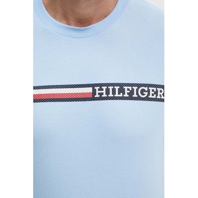 Tommy Hilfiger Памучна тениска Tommy Hilfiger в синьо с принт MW0MW36739 (MW0MW36739)