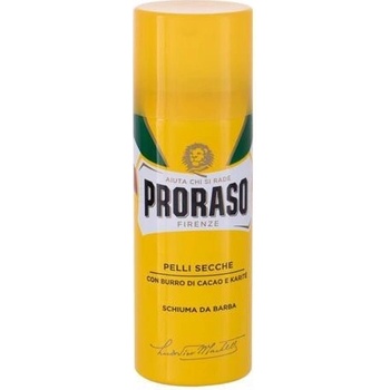 Proraso Yellow pena na holenie s regeneračným účinkom Cocoa Butter and Shea Butter 400 ml