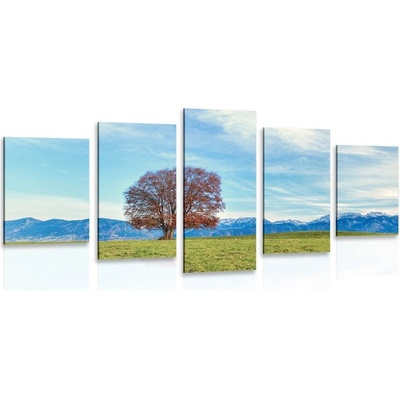 5-dielny obraz panoráma hôr