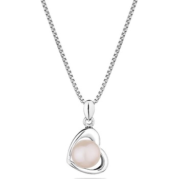 Image 1 of Swan Сребърно колие със сладководна бяла перла SP0165W Swan