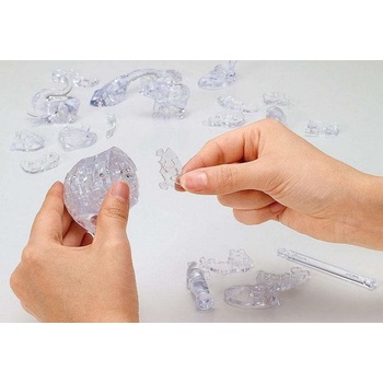 HCM Kinzel 3D Crystal puzzle Slon s mláďaťom 46 ks