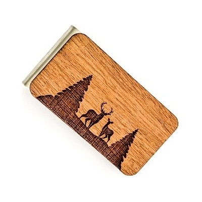 Spona na peníze Dřevěná Wood Jeleni v lese – Zbozi.Blesk.cz