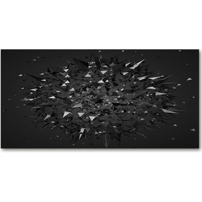 Foto obraz sklo tvrzené abstrakcie 3D 100x50 cm