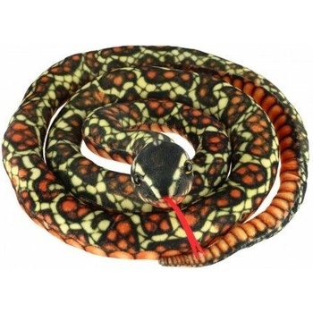 Had černo oranžovo žlutý 200 cm