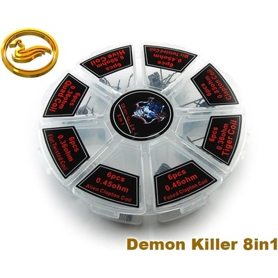 Demon Killer 8v1 sada 8x6 předmotaných žhavících spirálek