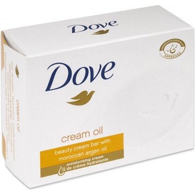 Dove Nourishing Moroccan Argan Oil krémové toaletní mýdlo s arganovým olejem 90 g