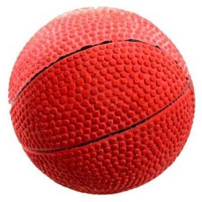 Record gumový pískací balónek basket 7,5 cm
