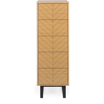 Woodman Комод с чекмеджета от дъб Camden Herringbone, 40 x 123 cm Mora - Woodman (254473701112)