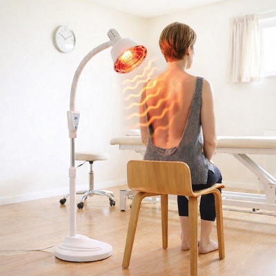 Terapeutická infračervená lampa Sollux se stojanem s časovačem a UV filtrem 275 W