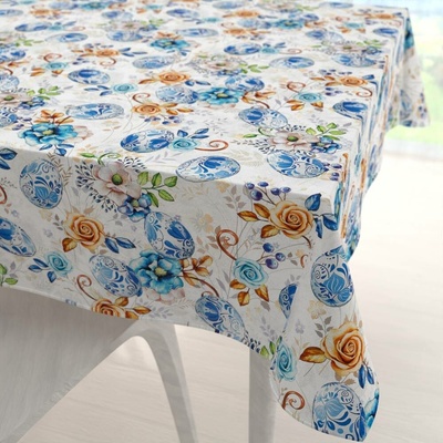 Biante ubrus Leona LN-114 Modré kraslice 60x60 cm