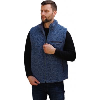 Wooline vesta z ovčej vlny Šport denim