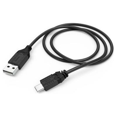 Hama Кабел HAMA USB-A мъжко - USB-C мъжко за зареждане на SONY PS5, 0.75 m, Черен (HAMA-54461)