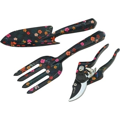 Sada zahradního nářadí 3ks Dark Flowers – Zbozi.Blesk.cz