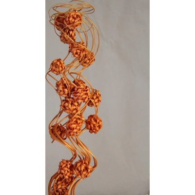 Curly ting with ball oranžová