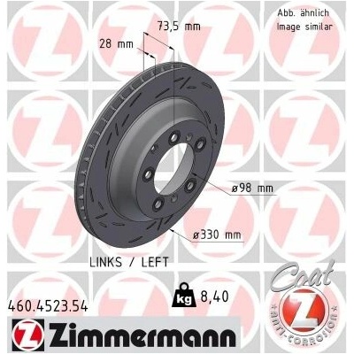 Brzdový kotúč ZIMMERMANN 460.4523.54 (460452354)