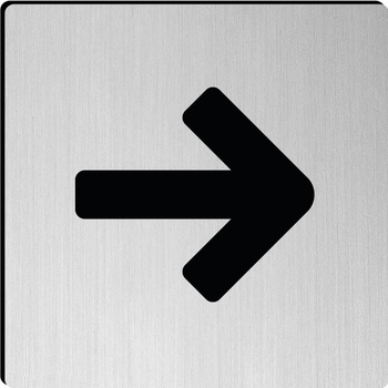 JNF - PIKTOGRAM ŠÍPKA DO STRANY IN.26.214 NEM - nerez matná | MP-KOVANIA.sk