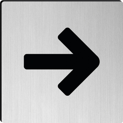 JNF - PIKTOGRAM ŠÍPKA DO STRANY IN.26.214 NEM - nerez matná | MP-KOVANIA.sk
