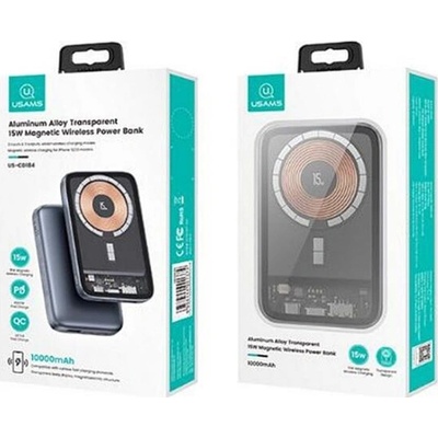 USAMS PB67 10 000 mAh stalowy/tarnish US-CD184