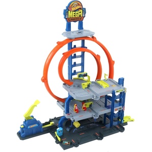 Mattel Игрален комплект Hot Wheels City - Mega Garage (JBM74)