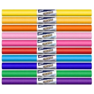 MFP krepový papír role 50x200cm mix barev 10ks duhový 5811341