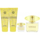 Kosmetické sady Versace Yellow Diamond EDT 90 ml + EDT 5 ml + sprchový gel 100 ml + tělové mléko 100 ml dárková sada