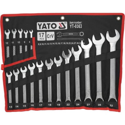 Yato sada klíčů očkoplochých 17ks 8-32 mm YT-0363