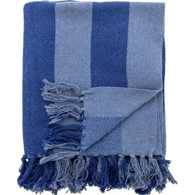 Bloomingville Prehoz z recyklovanej bavlny Frello Blue 130 × 160 cm