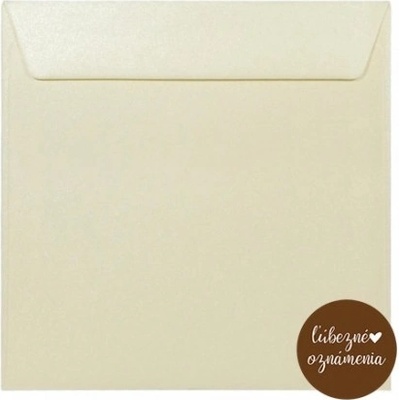 Perleťová obálka - 120 g - krémová