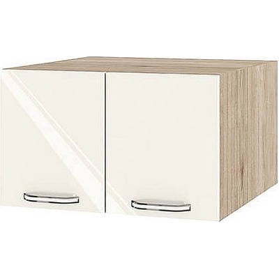 ИРИМ Надстройка за горен кухненски шкаф с две врати Сити АРФ-Крийм гланц-11-111 60 см