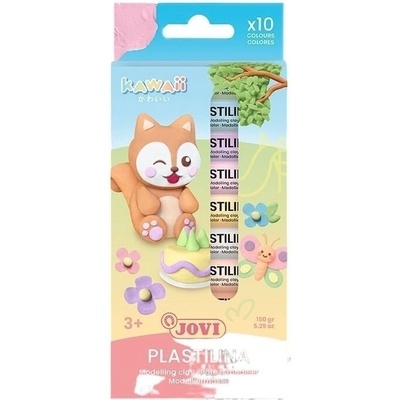 JOVI Kawaii Пластилин за деца 10 x 15 g (KW90/10)