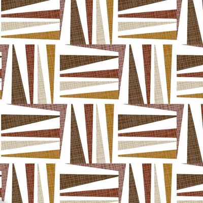 Ubrus PVC 123A, metráž, 20 m x 140 cm, geometrický vzor červeno-bílý, IMPOL TRADE