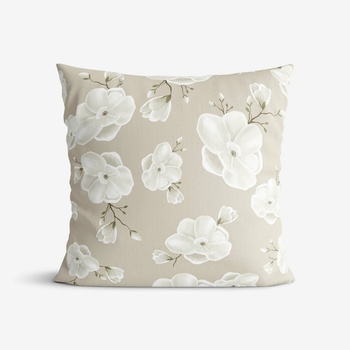 Goldea biele kvety 50 x 50 cm