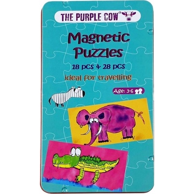 The Purple Cow Magnetické Puzzle ideálne na cestovanie