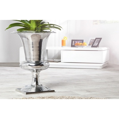 Bighome - Váza SHINY 75 cm - strieborná