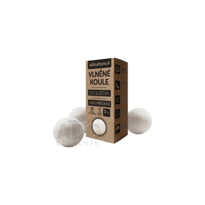 Allnature vlnené gule do sušičky 1 x 3 ks